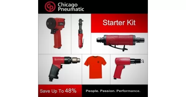 CP Starter Tool Kit - Impact Wrench, Ratchet, Drill, Grinder